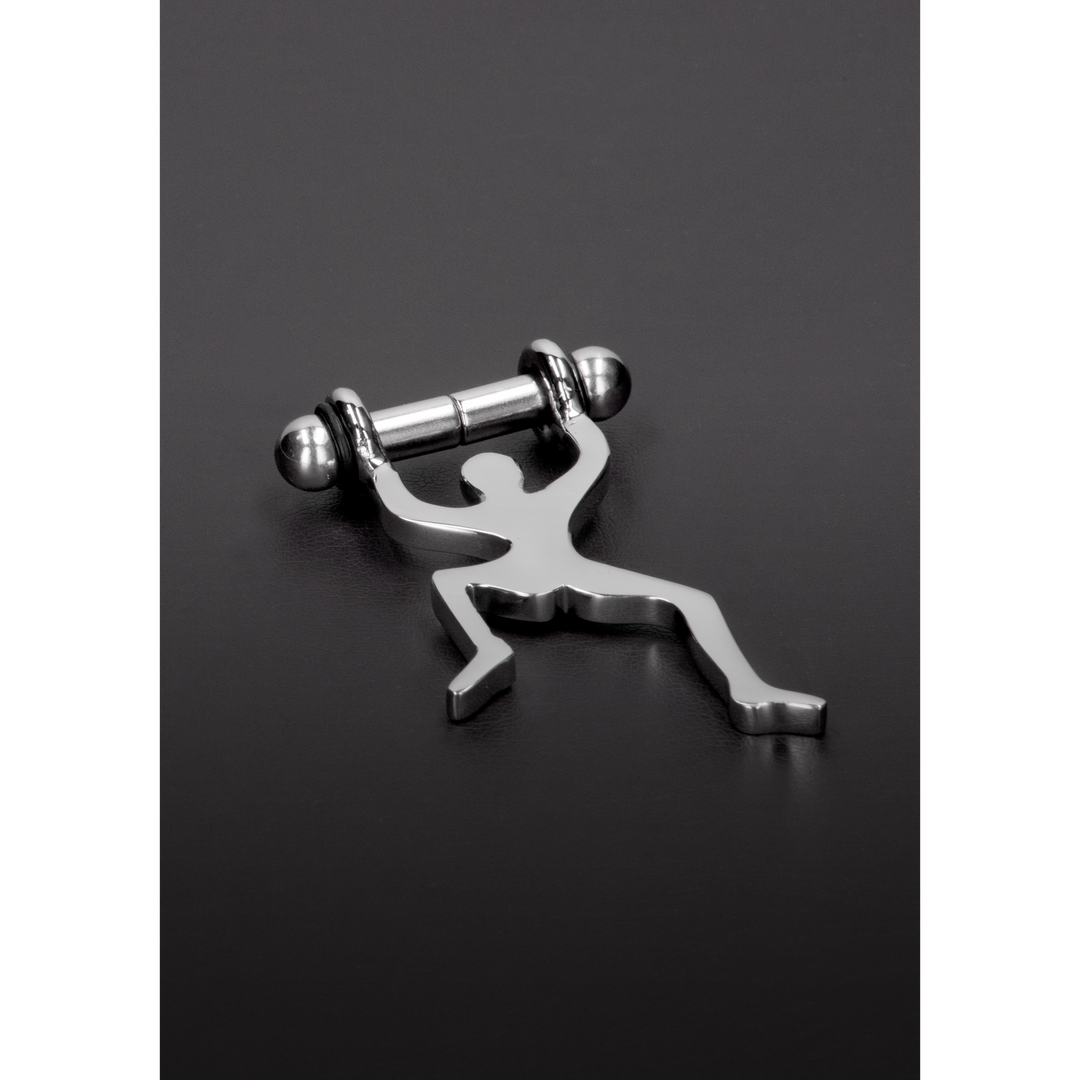 Nippelklemmen magnetisch Silber 8,2 cm