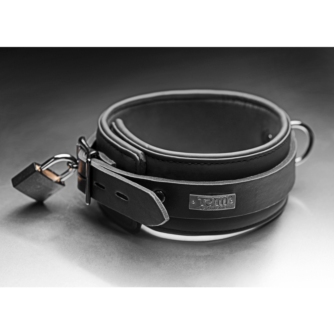 Halsband Neopren mit Schloss Schwarz