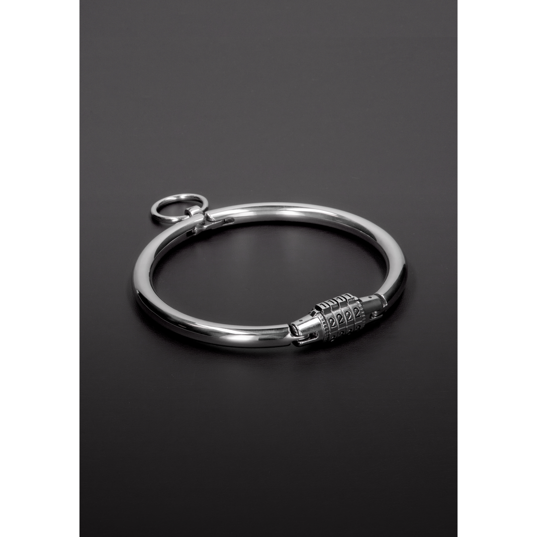 Halsband mit Zahlenschloss Silber 12,6 x Ø 12,6 cm