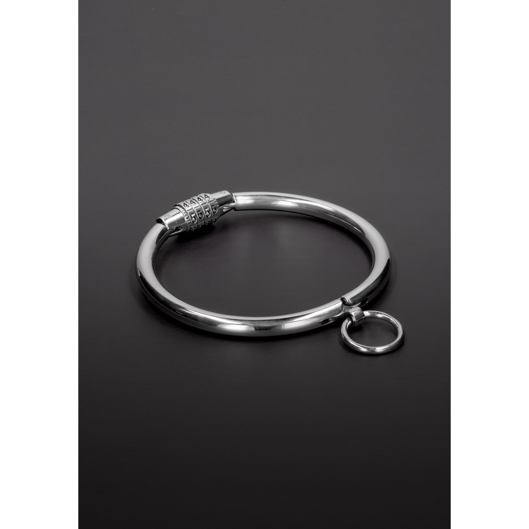 Halsband mit Zahlenschloss Silber 12,6 x Ø 12,6 cm