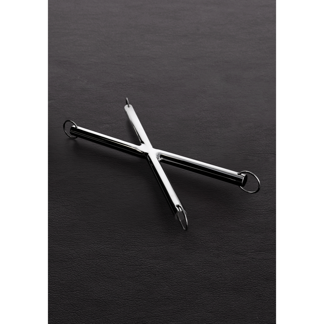 Hogtie-Stange X-Form Silber 41 cm
