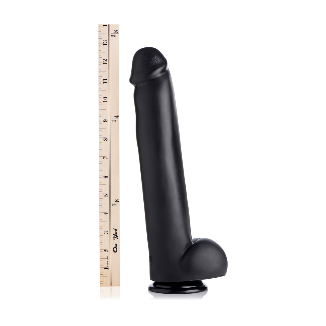 Dildo Meister mit Saugfuß Schwarz 26 x Ø 6,2 cm