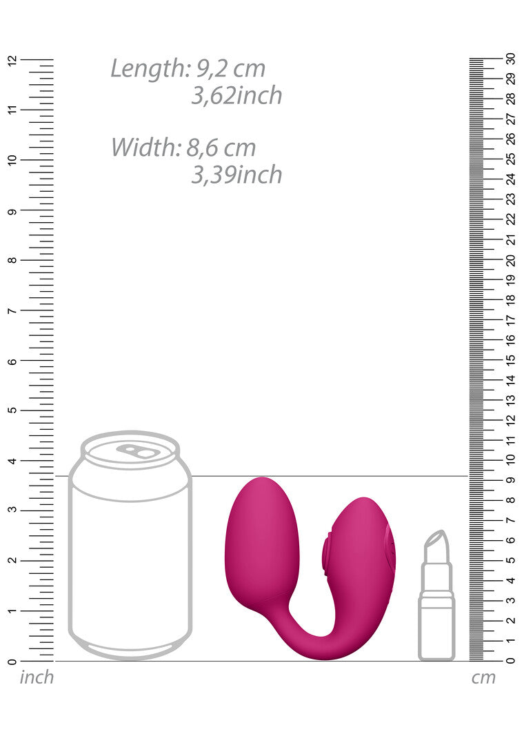 Vibro-Ei Vive Aika Pulswelle mit Fernbedienung Pink 9,2 x 3,8 cm – Ansicht 6
