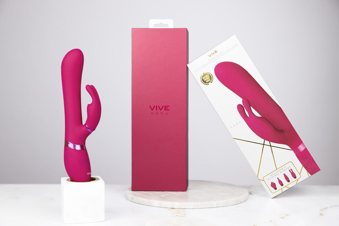 Rabbit-Vibrator Vive Chou G-Punkt Rabbit Pink 22,3 x 3,3 cm – Ansicht 5