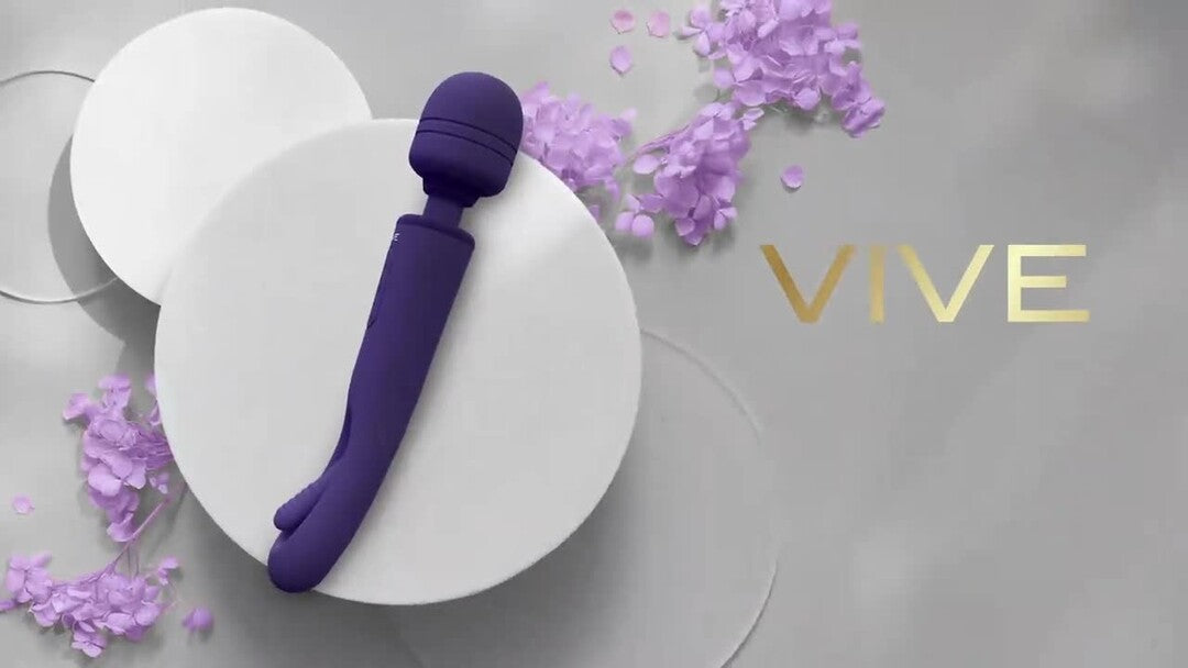 Massagestab Vive Kiku Doppelseitig G-Punkt und Wand Lila 25,2 x 5 cm – Ansicht 5