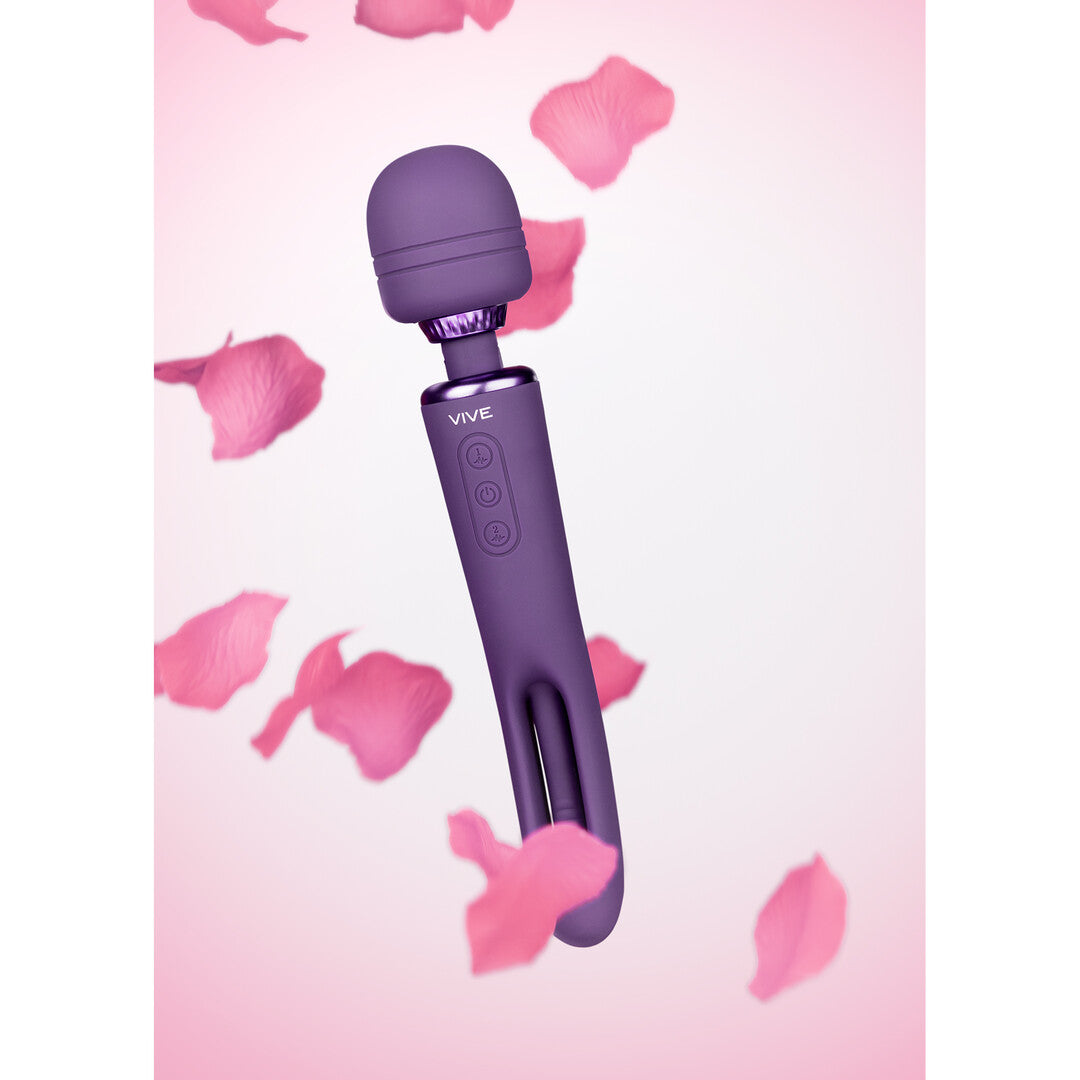 Massagestab Vive Kiku Doppelseitig G-Punkt und Wand Lila 25,2 x 5 cm – Ansicht 4