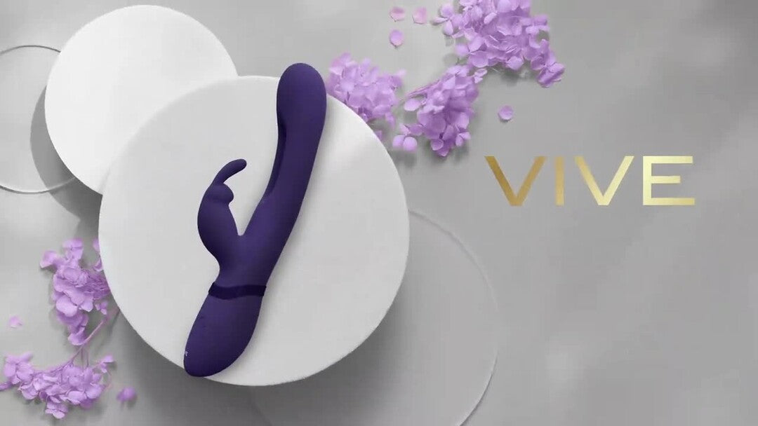 Rabbit-Vibrator Vive Mika mit klopfender Zunge Lila 23,2 x 3 cm – Ansicht 5