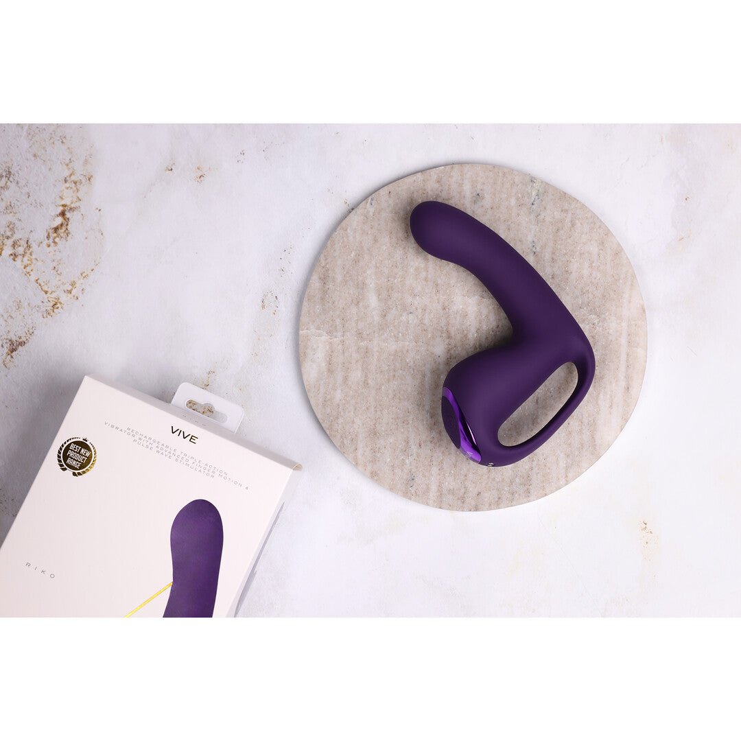 G-Punkt-Vibrator Vive Riko mit Fingerbewegung Lila 20 x 3 cm – Ansicht 6
