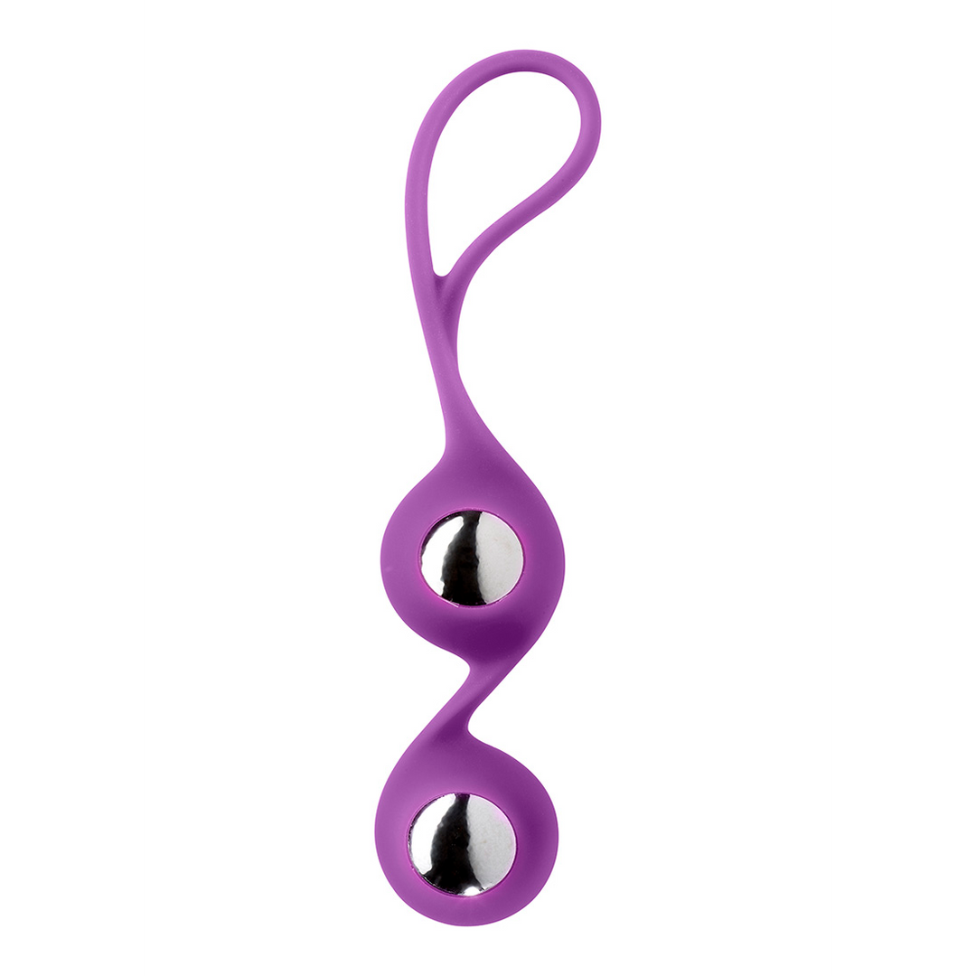 Liebeskugeln Duo mit Hülle Violett 8,6 cm