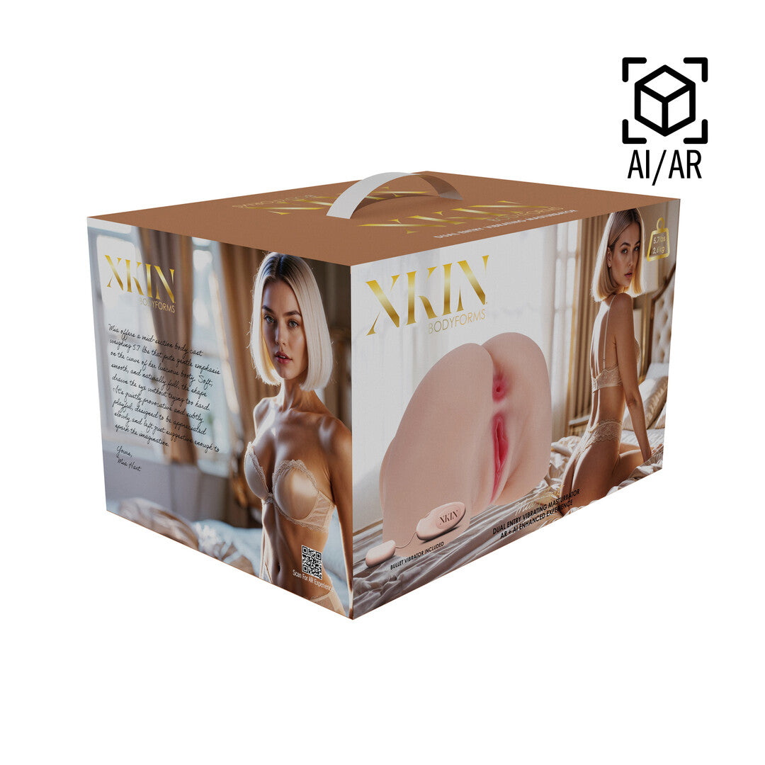 Masturbator Xkin Bodyforms Mia Hart mit Vibration Natur 2,5 kg – Ansicht 2