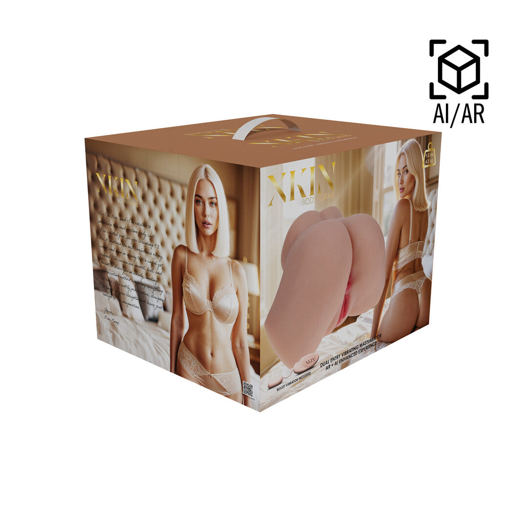 Masturbator Xkin Bodyforms Bree Knox mit Vibration Natur 4,2 kg – Ansicht 2