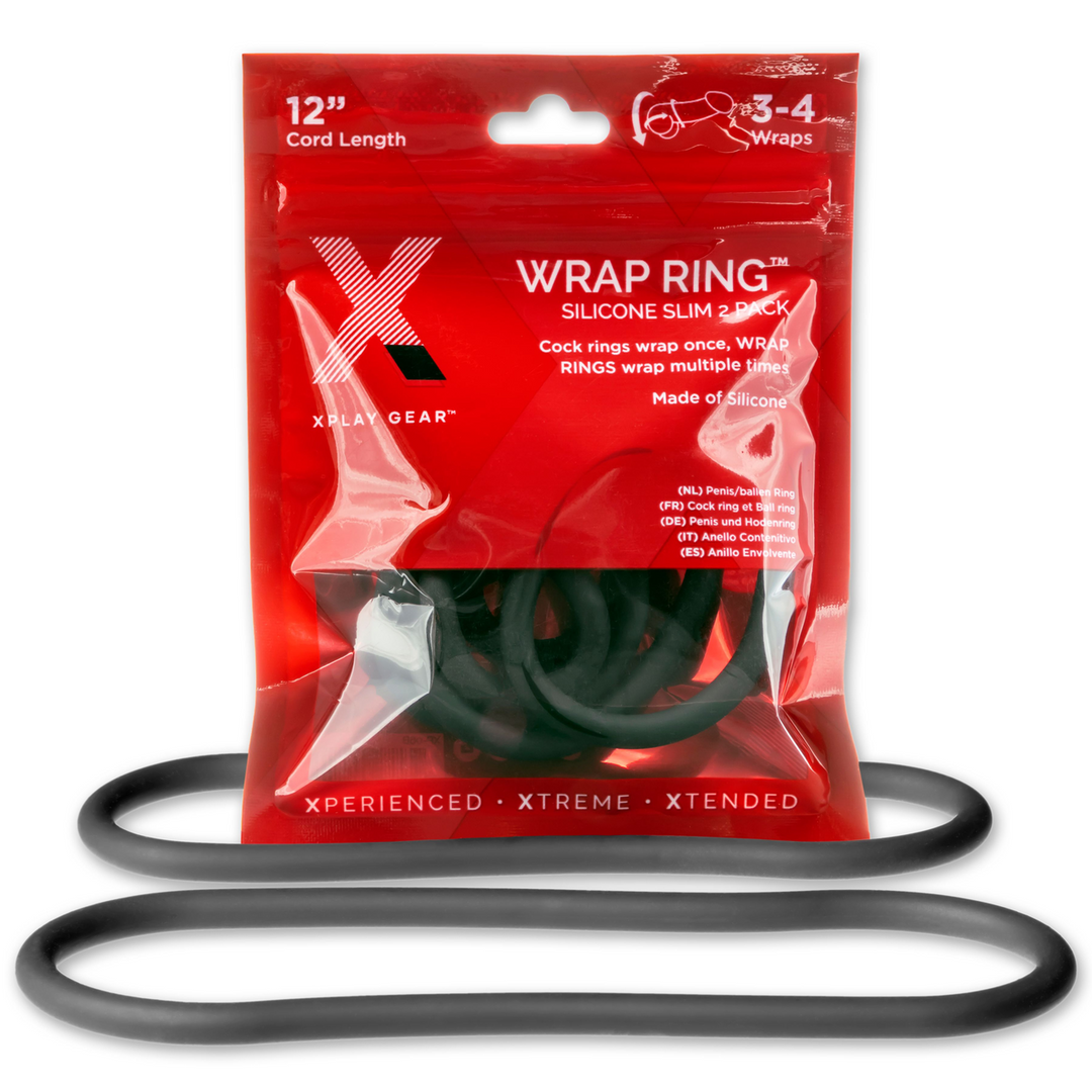 Penisring Slim Wrap Silikon Schwarz 30,4 cm