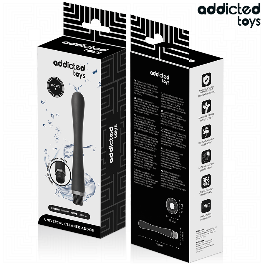 Analplug Anal Cleaner mit Universaladapter Modell 4 19 x 2,6 cm.6