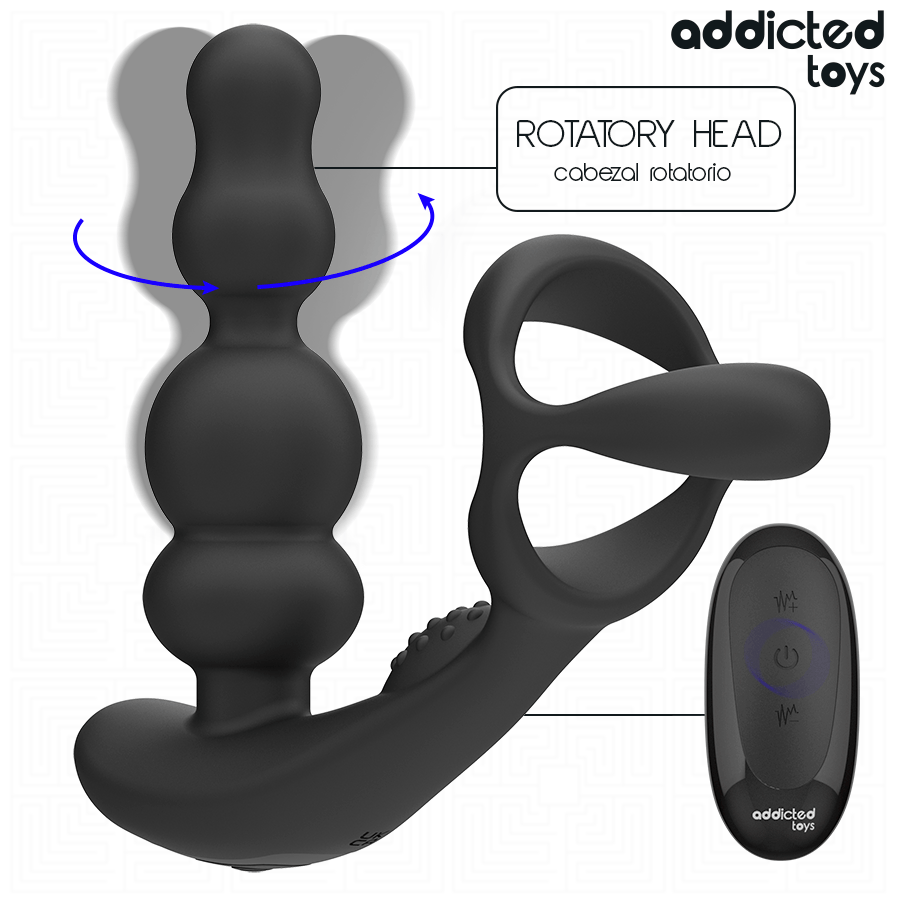Addicted Toys – Rotierender Prostatamassagegerät mit Fernbedienung