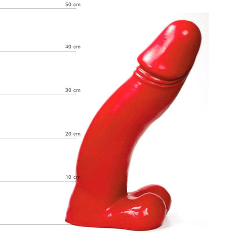 All Red Ding Dong Dick Dildo 45 x 9 cm
