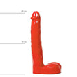 All Red Thin Dildo 21 x 3,5 cm