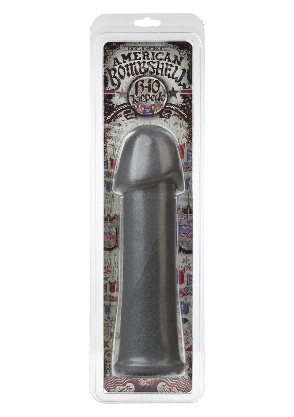 American Bombshell B-10 Torpedo Gun Metal Dildo 26 x 6,5 cm