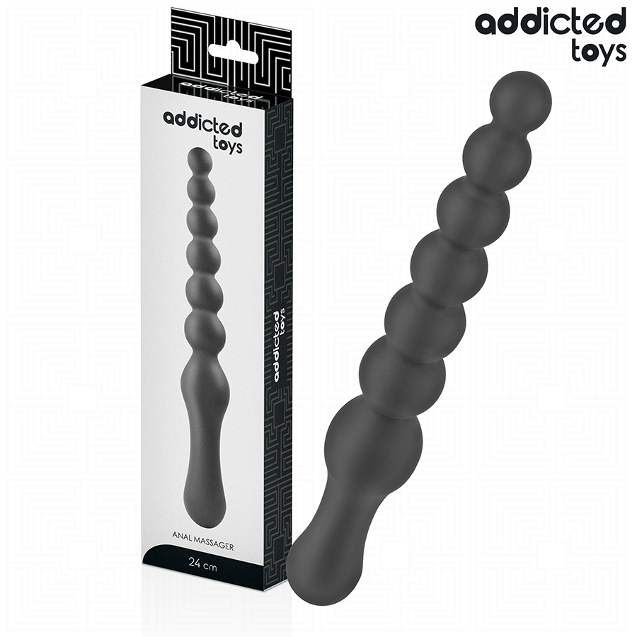 Anal-Massagestab 24 x 3,3 cm Schwarz