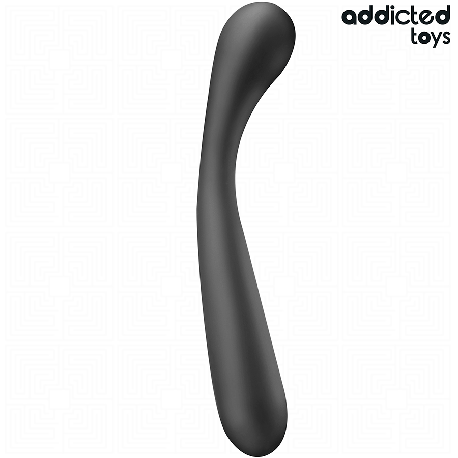 Anal-Massagestab gebogen Schwarz 22,5 x 3,5 cm