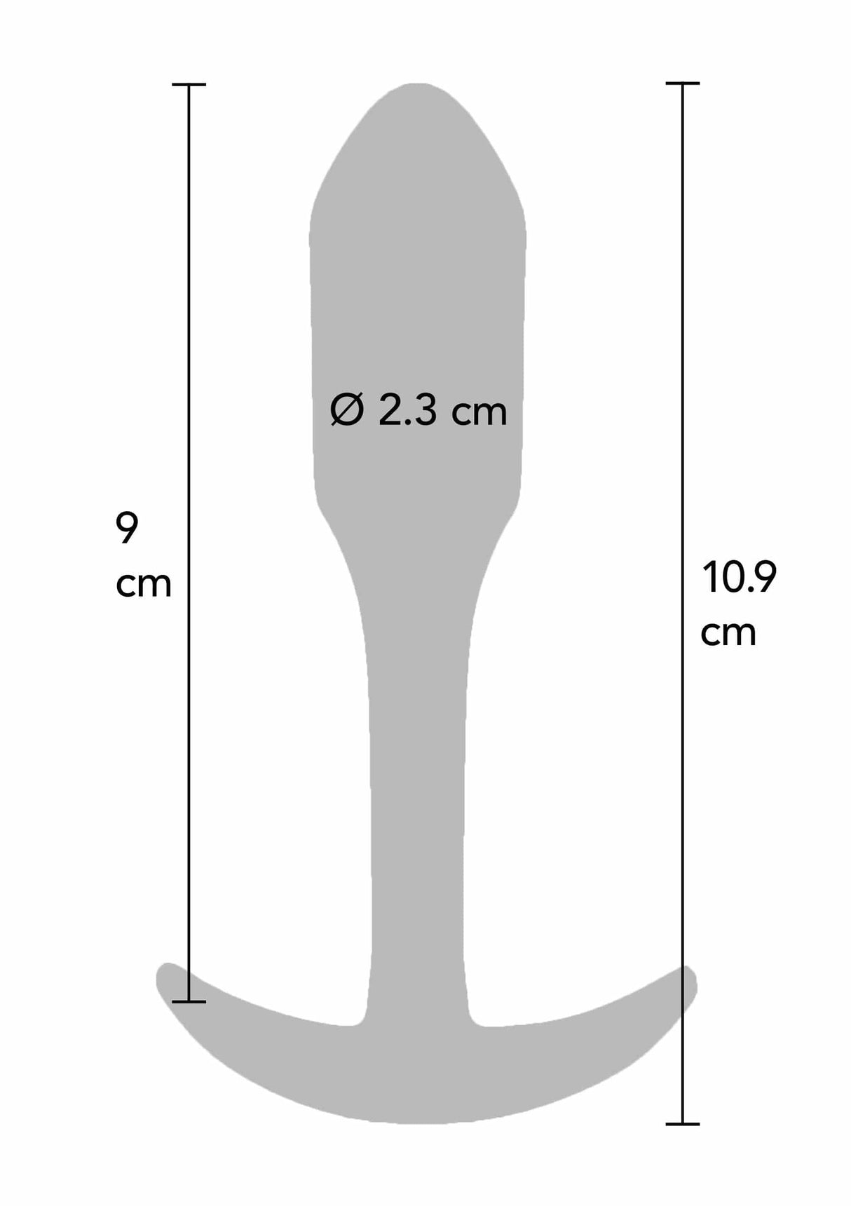 Anal Plug Mini Smooth M 9.5 x 2.3cm