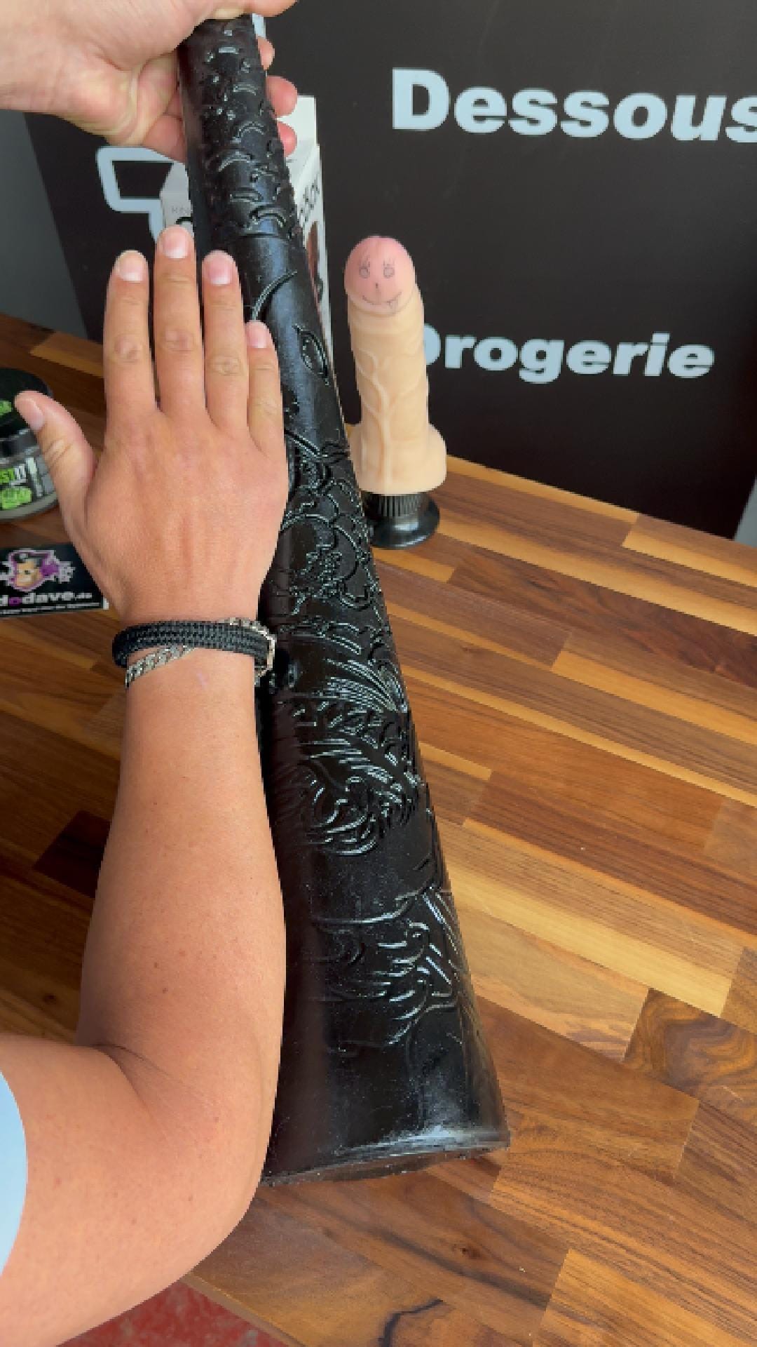 Analdildo extremer Dehner 70 x 3-14 cm