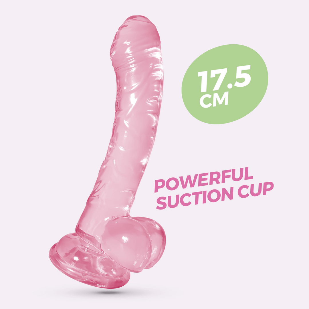 Analdildo Hudini Jelly flexibel Pink 13,5 x 3 cm – Ansicht 7