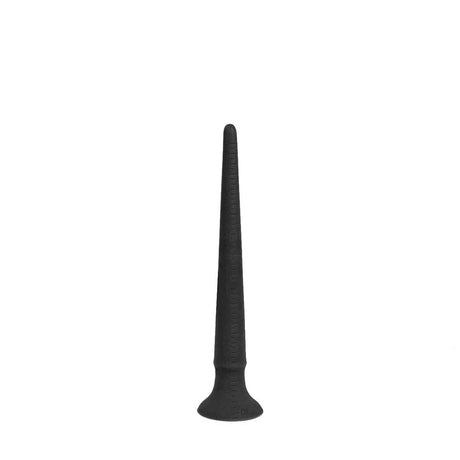 Analdildo Zipfelmütze Small 30 x 1,2-3 cm Schwarz