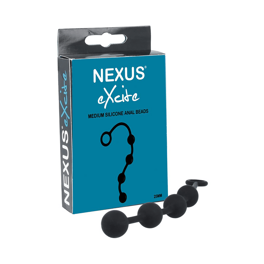Analkette Nexus Excite mit vier Kugeln Schwarz 17,5 x 2,5 cm – Ansicht 2