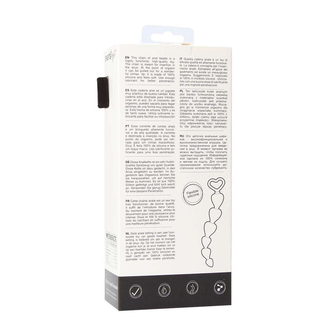 Analkette Silikon Schwarz 14,8 x Ø 2,5 cm – Ansicht 3