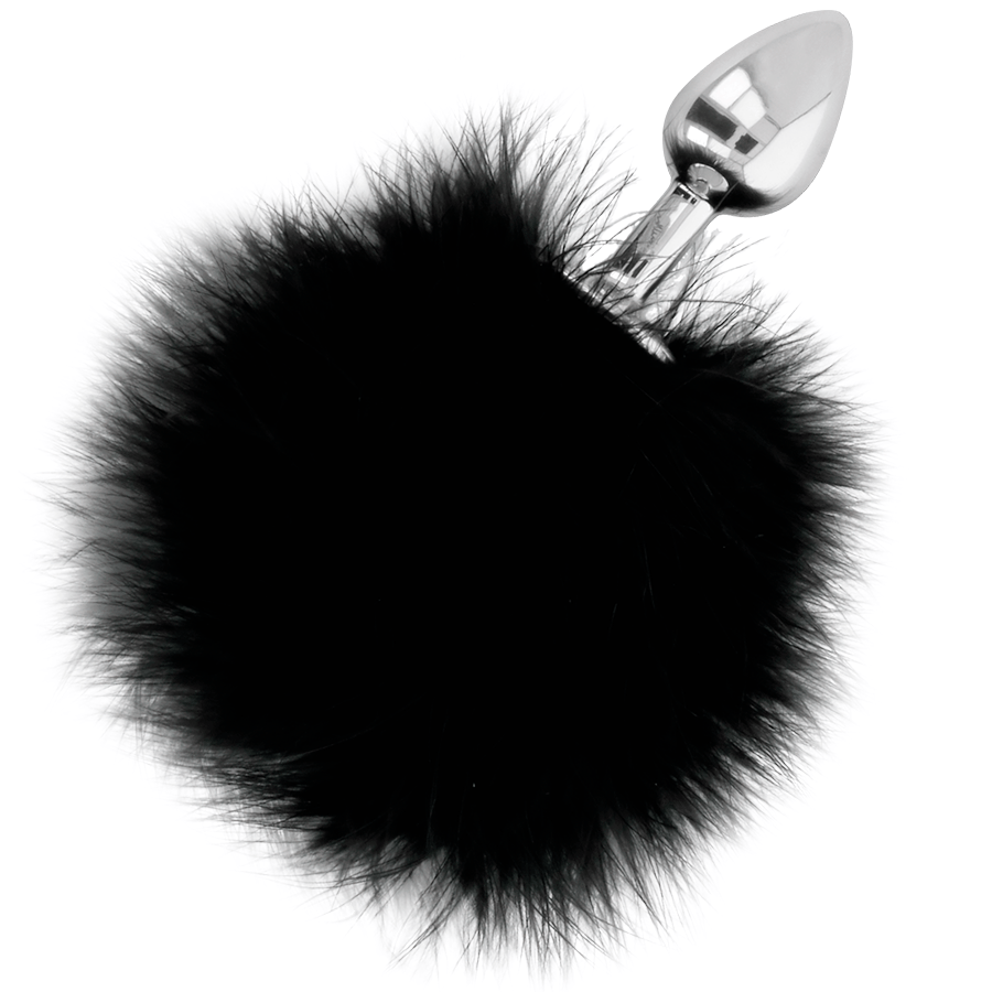Analplug Buttplug mit Schwanz Schwarz 3 cm – Ansicht 2