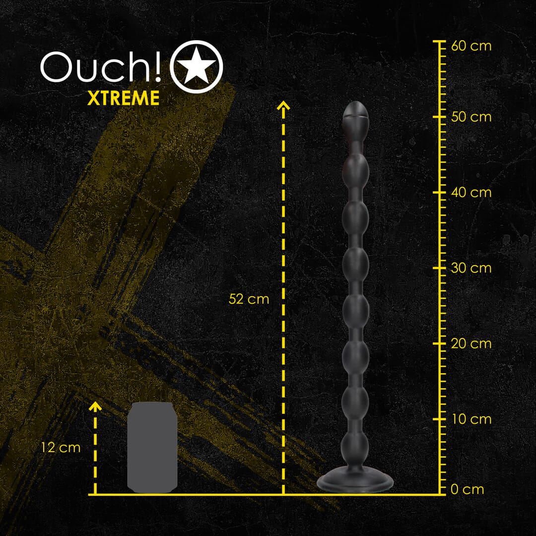 Analplug Ouch Chain Reaction aus PVC Schwarz 49 x Ø 3,7 cm – Ansicht 7