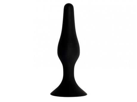 Analplug dünne Spitze 11,5 x 2,8 cm Schwarz