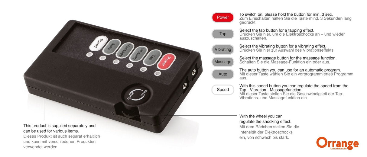 Analplug Elektroschocker 10,5 x 3,8 cm