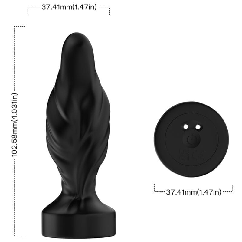 Analplug & Fernbedienung Schwarz
