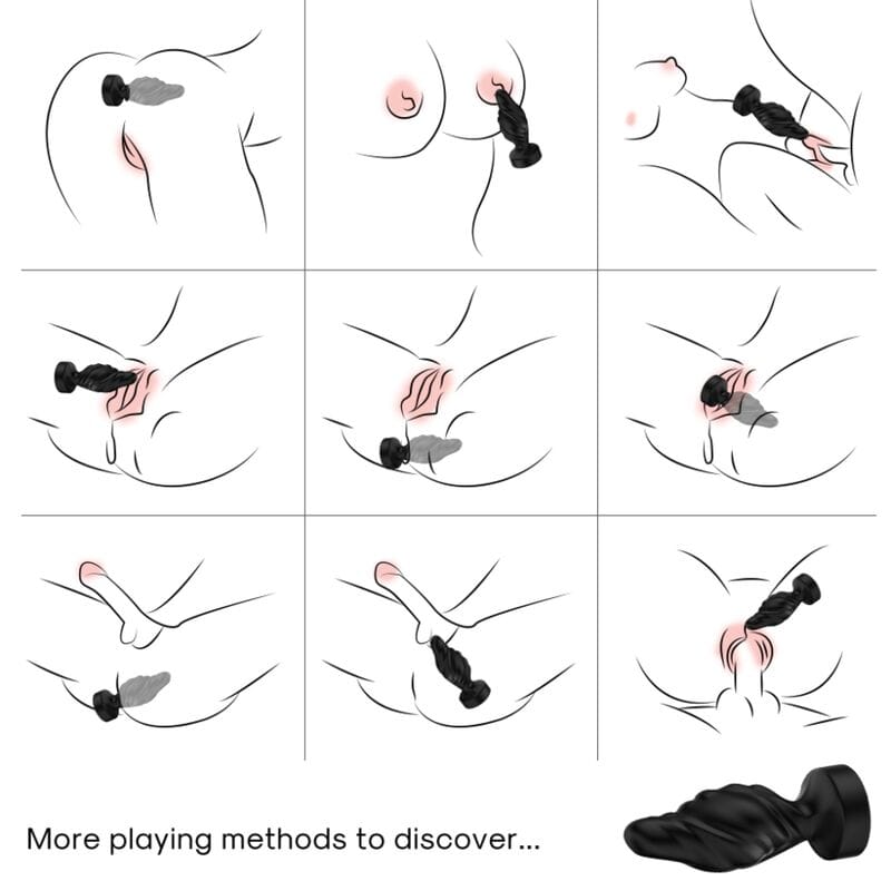 Analplug & Fernbedienung Schwarz