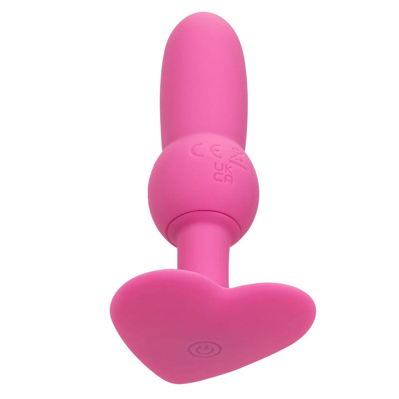 Analplug First Time Anal Plug mit Perlensonde 10 Vibrationen Rosa 70 cm