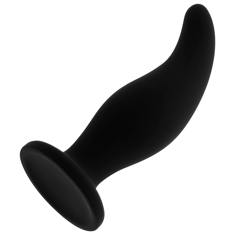 Analplug Gebogener Silikon-Analplug P-Punkt 11,2 x 3,2 cm