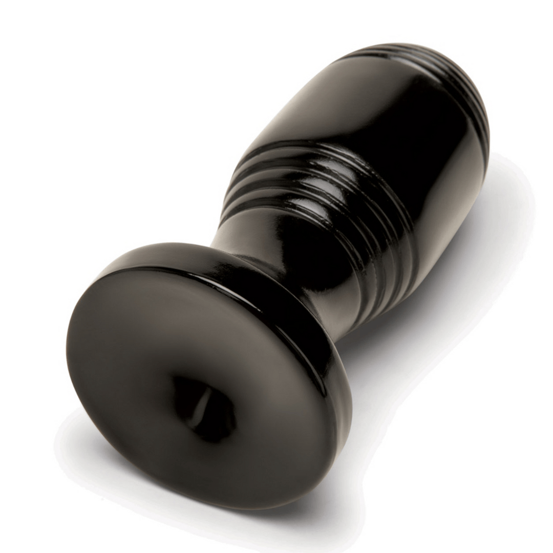 Analplug gerippt Schwarz 10 cm – Ansicht 4
