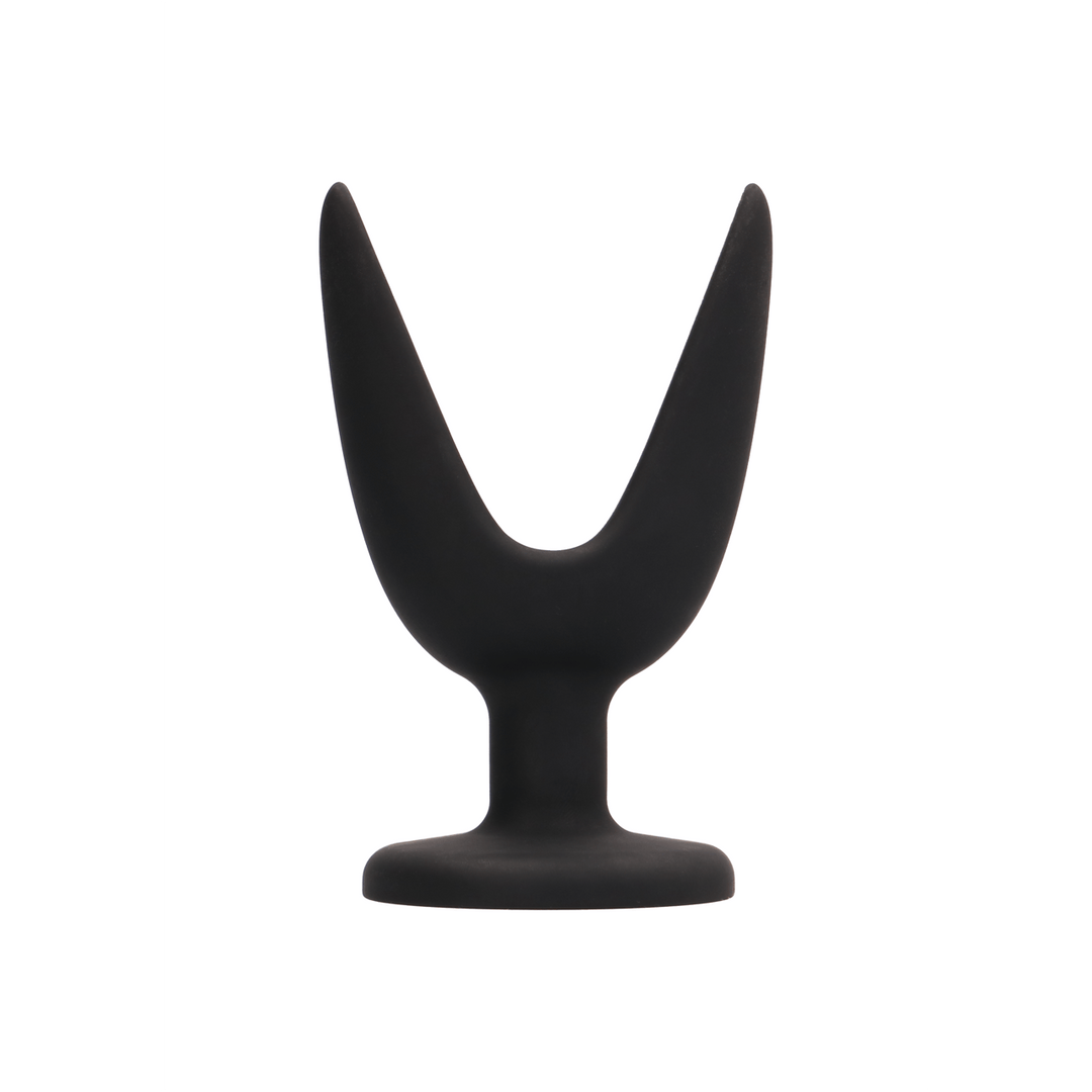 Analplug geteilt Schwarz 8,9 x Ø 6,3 cm