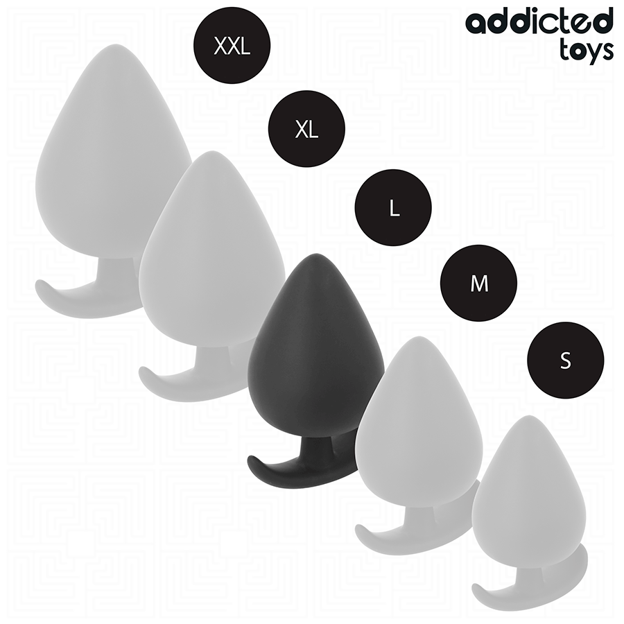 Analplug Größe L Schwarz 8 x 4,1 cm