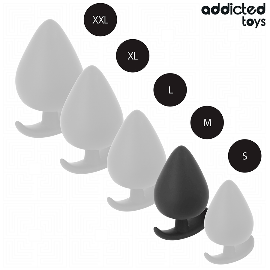 Analplug Größe M Schwarz 6,6 x 3,4 cm