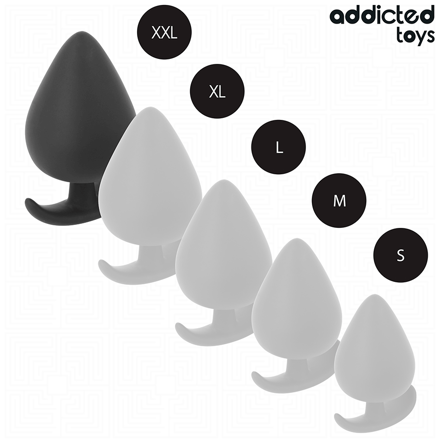 Analplug Größe XXL Schwarz 11 x 6,1 cm