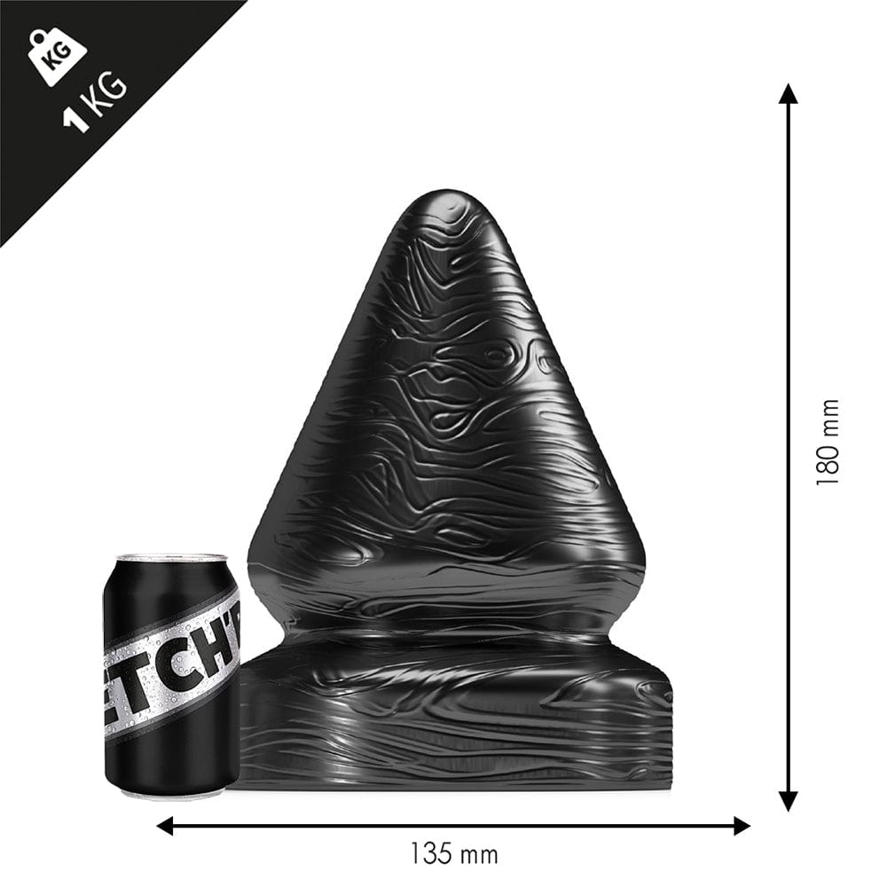 Analplug Heavy Metal 18 x 13,5 cm Schwarz