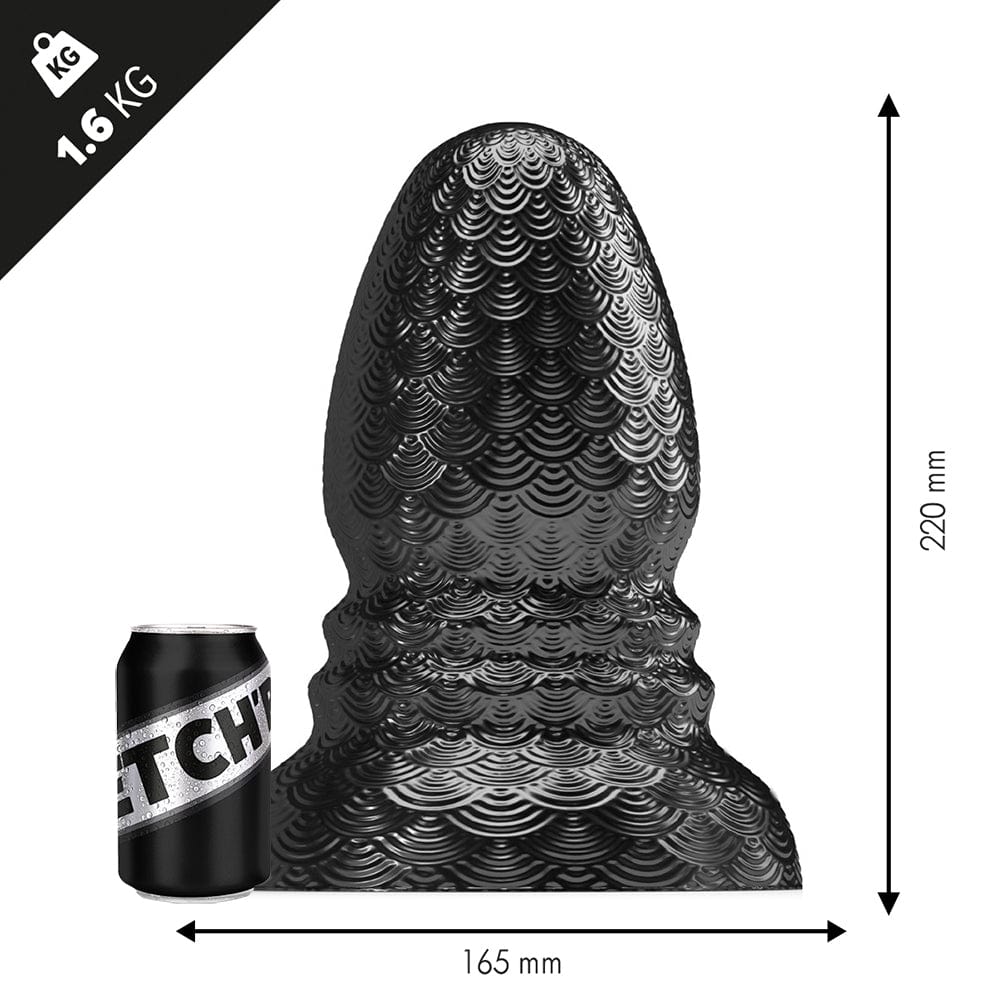 Analplug Heavy Metal 22 x 16,5 cm Schwarz