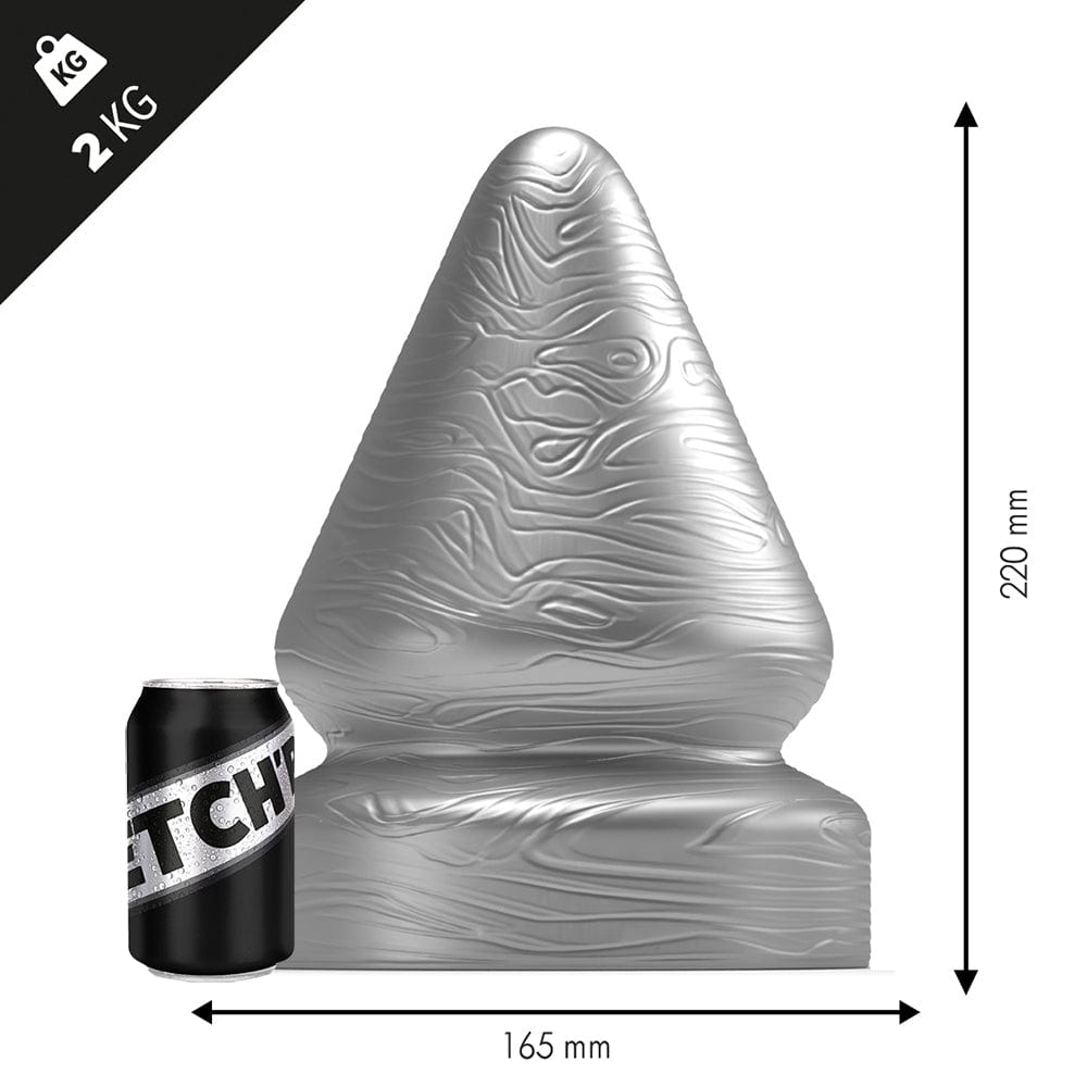 Analplug Heavy Metal 22 x 16,5 cm Silber