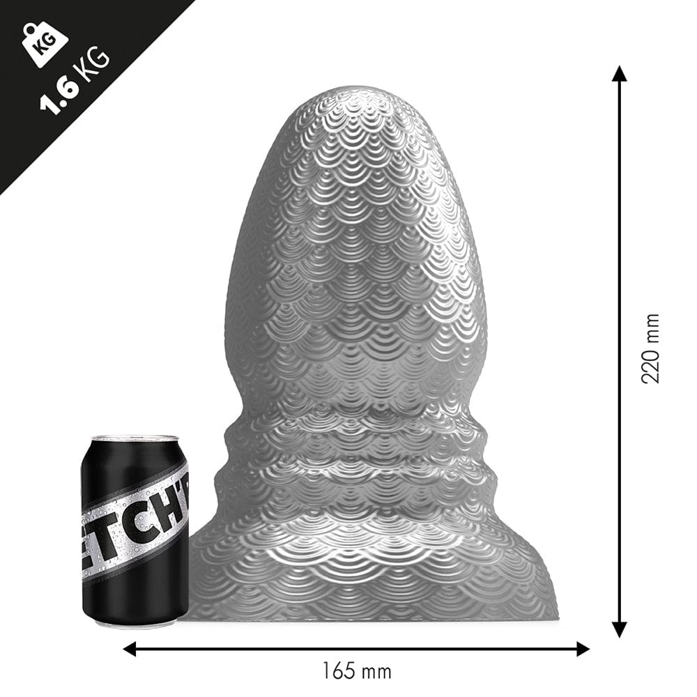 Analplug Heavy Metal 22 x 16,5 cm Silber