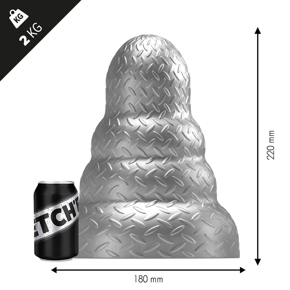 Analplug Heavy Metal 22 x 18 cm Silber