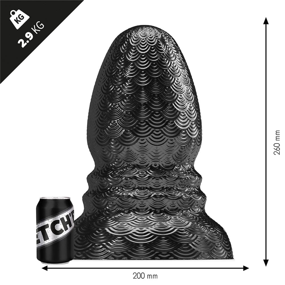 Analplug Heavy Metal 26 x 20 cm Schwarz