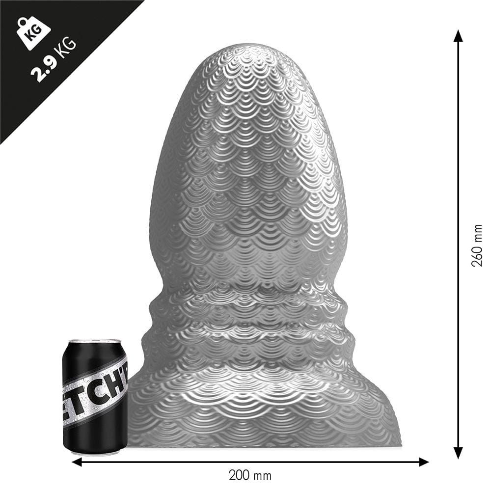 Analplug Heavy Metal 26 x 20 cm Silber