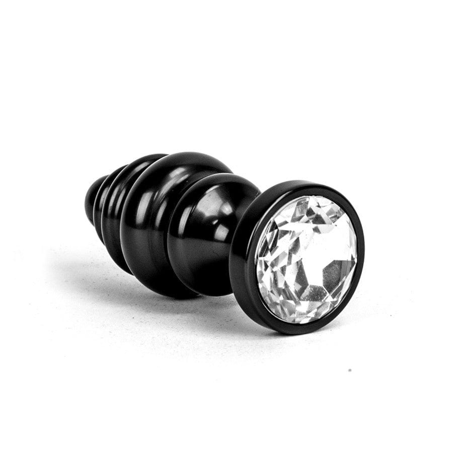 Analplug Juwel 7 x 3 cm Schwarz